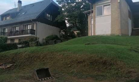 création d'un terrassement et d'un mur de soutènement d'une maison individuelle vers Voglans